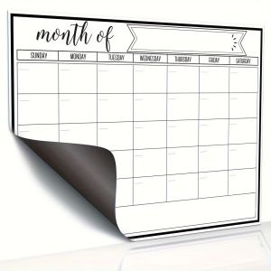 1 piece refrigerator calendar magnetic dry erase calendar whiteboard calendar suitable for kitchen and planning