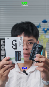 Sạc dự phòng di động GOOJODOQ 10000/5000mah Typc-C/Lighting Giao diện kép Pin có thể tháo rời Power Bank