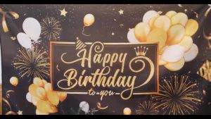 Gold Glitter Happy Birthday Party Backdrop For Cloth Black Adult 50 60 70st Birthday Party Banner Happy Birthday Adult Theme Party Decoration Supplies DIY Background