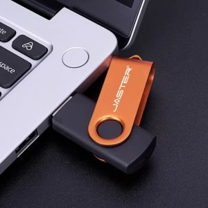 Jaster | Business Gift Memory Stick 128GB 64GB Rotatable USB Flash Drive 32GB Metal Pen Drive 16GB Black Pendrive 8G Plastic USB Stick 4G