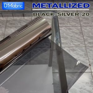 ฟิล์มกรองแสง ฟิล์มอาคาร ฟิล์มปรอท ฟิล์มสะท้อนแสง ฟิล์มติดกระจก กันแสง BlackSilver20 ราคาต่อเมตร วินเทนด์ Film สำหรับการแสงตัวใบหน้า