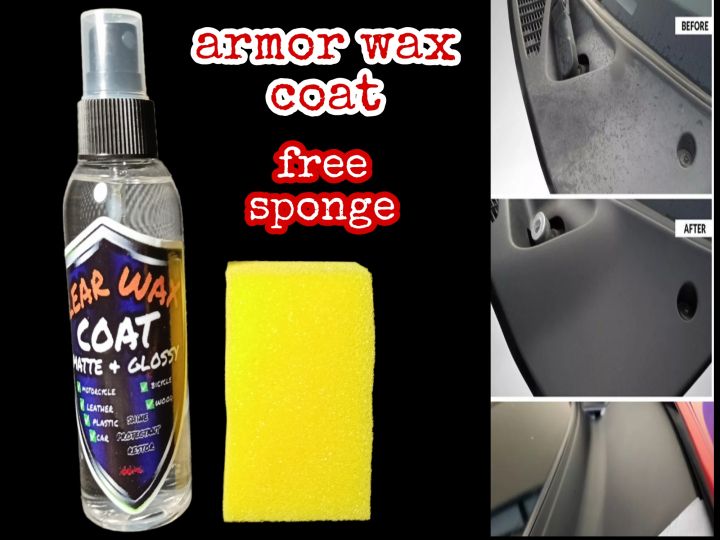 ARMOR WAX COAT 100 LEGIT with FREE SPONGE! Lazada PH
