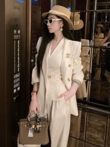 SHANGSHA | Summer White Complete Business Suit Set