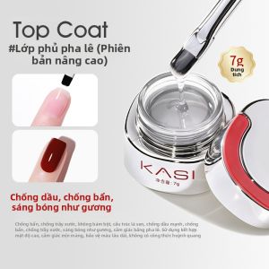 Kasi | Gel Dưỡng Móng Cứng Bền Trong Suốt Không Nảy Lại Dạng Chảy cho Tiệm Nail