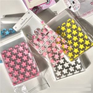50pcs Ins Color Star Self Sealing Bag Transparent OPP Bag Jewelry Gift Packaging Photo Album Bag