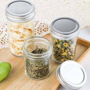Thai Dee โถแก้วใสทรงกลม พร้อมฝาปิด สําหรับใส่อาหารแห้ง ผลไม้ ชา บิสกิต น้ําผึ้ง seal pot