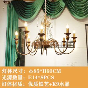 [ฝันกลับตงตัน] โคมระย้าสีทองแนววินเทจสไตล์นอร์ดิกแนววินเทจสไตล์อเมริกันแนวย้อนยุคสไตล์จีนโบราณ