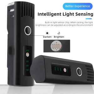 1000LM High Lumen Smart Sensing Bicycle Light USB Rechargeable Waterproof LED Front Headlight Rear Taillight Kit Night Riding