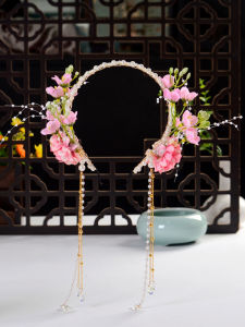 Chinese Traditional Style Hairband for Children: Floral Hairpin & Photography Tassel Accessory