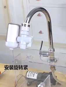 หัวก๊อกกรองน้ำประปา SWS24 ใช้ในครัว เครื่องกรองน้ำ รุ่นเครื่องบิดย้อนหลัง ใช้ในครัว หรือเครื่องกรองน้ำในครัว