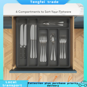 Cutlery Organizer With CoverUtensil Organizer For Drawer Cutlery DividerSpoon And Fork Organizer