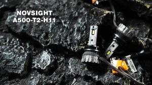 Novsight T2 Series 160W High-Intensity LED Headlight Bulbs 6500K White for H4/H7/H11/9005/9006 33000LM with Integrated Fog Light 1200ft Beam