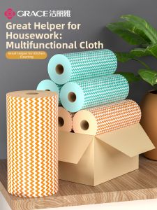 Grace | Khăn Vệ Sinh Bếp Dùng Được Ướt Và Khô Thấm Nước Cao 12 Cuộn