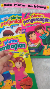 Paket Isi 4 Buku Pintar Berhitung Penjumlahan Pengurangan Perkalian Pembagian