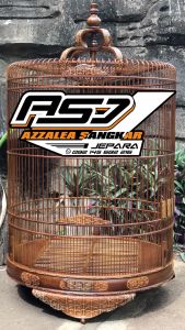 Sangkar murai motif ukir cukit gold no2