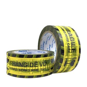 Băng keo cảnh báo hàng dễ vỡ Thinksafe đa dụng dính tốt không chảy keo cuộn 4.8cm x 100 yard