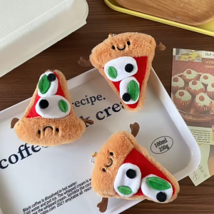 Gantungan Kunci Boneka Pizza Bag Charm Gantungan Tas Keychain MCE3678