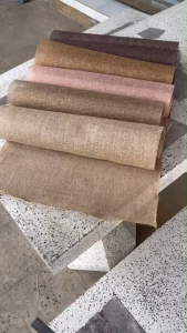 ผ้ากระสอบ (แบ่งขาย 1 หลา)  ป่านกระสอบเนื้อดี ขนาดกว้าง 49 ซ.ม. ห่อช่อดอกไม้ทําพร็อพถ่ายภาพสินค้า