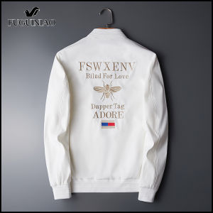 FUGUINIAO embroidered bomber jackets brand fabric soft casual jacket