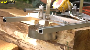 เครื่องมือตัดเลื่อยลูกโซ่แบบพกพาแผ่นเหล็กอลูมิเนียมสำหรับเลื่อยโซ่ 14in-36in - 1 ชุด