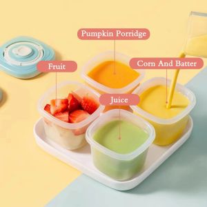 120ml baby timing food supplement box Baby portable snack box Frozen microwave sealed fresh-keeping box milk powder box