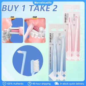 Orthodontic Toothbrush Pointed Square Head Soft Hair Correction Clean Teeth Gap Floss Oral Cleaning Tool