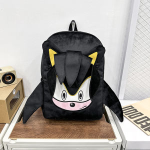 Homemade Campus Sonic Shadow Stuffed Niche Style Backpack Cute Cartoon Couple Backpack Travel Student Schoolbag