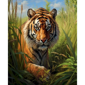 Oil Painting By Numbers Animal Theme Number Drawing Canvas DIY Pictures By Numbers Home Decor
