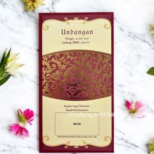 Blangko Undangan Kosong Pernikahan Erba Kartu BLANKO Simple HC 88136 (5 Set atau 100 Set)
