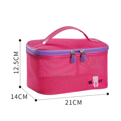Travel Swim Toiletry Organizer Net Bag