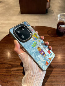 เคสโทรศัพท์มือถือแบบน่ารัก ดีไซน์สร้างสรรค์ ปกป้องกล้องได้เต็มที่ สำหรับ IQOO15 12PRO 13 ลายปลาตลก ปกป้องได้อย่างสมบูรณ์จากความเสียหาย