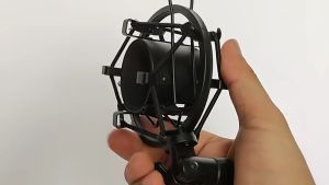 Metal Clip Spider Microphone Stand Shock Mount with Copper Transfer for Computers Condenser Mic