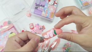 LAKOE Set Diy Jepit Anak Perempuan Jepit Rambut Boneka Lucu Hair Clips