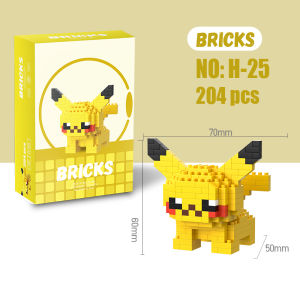 Takara Tomy | Trending Pokemon Blind Box Building Blocks Cartoon Character Squirtle Charizard Model building block For Birthday Surprise Gifts