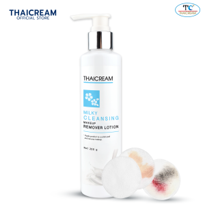 ไทยครีม คลีนซิ่ง เช็ดเครื่องสำอาง ล้างเครื่องสำอาง cleansing milk  thaicream cleansing makeup remover lotion