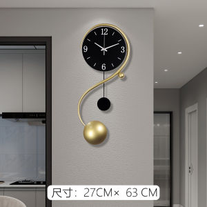Modern Minimalist Quartz Wall Clock for Living Room And Dining Table Creative Silent No Drilling Luxury Hanging Clock