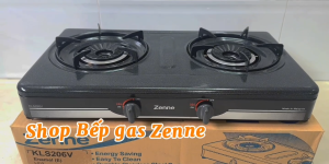 BẾP GAS ĐÔI ZENNE KLS 206 - NHẬP KHẨU MALAYSIA – MẶT BẾP PHỦ MEN - NGỌN LỬA MẠNH VÀ HỘI TỤ - TIẾT KIỆM GAS