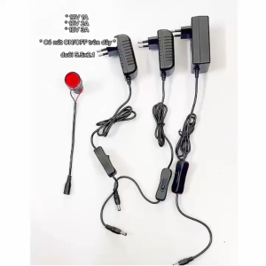 Adapter dòng 12V 3A đuôi 5.5x2.1 có nút ON/OFF trên dây loại tốt