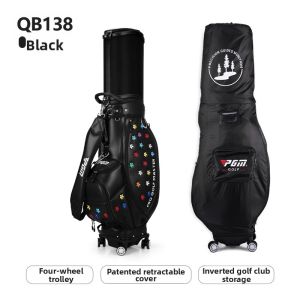 PGM GOLF | Retractable 4-Wheel Golf Bag For Ladies Airline Check-in Suitcase