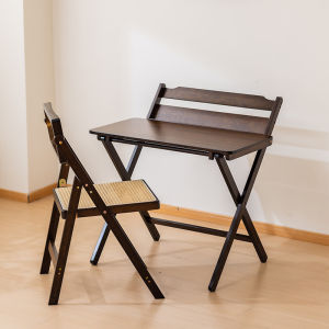 Elevating Folding Computer Desk Simple Modern Bedroom Student Home Office Desk near Bed Children Study Table Bamboo Material