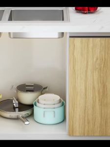 2-4 Tier Kitchen Pan Organizer Pot Rack Adjustable Under Sink Countertop Multipurpose Rack