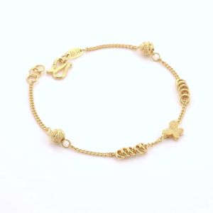 Chow Sang Sang 周生生 999.9 24K Pure Gold Essence Butterfly Bracelet for Women 17cm 50737B Price-by-Weight 5.27g Gold