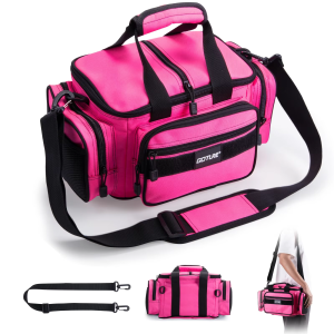 Goture Waterproof 600D Fishing Tackle Bag Thickened Large Capacity Camping Shoulder Bags Fishing Gear Storage Bag Gifts for Men