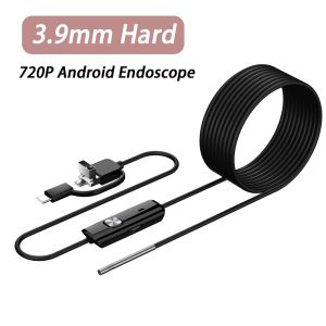 HD720P Industrial Android Endoscope Camera 3in1 Micro USB/Type-C 8mm 3.9mm Car Pipe Inspection Borescope for Android Phones & PC