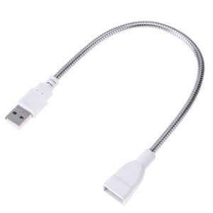 [Vktech] Durable Metal Flexible Tube USB Extension Cable with LED Indicator for Network Range Extenders