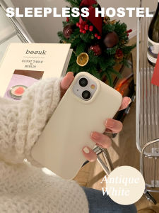 Ins Style Liquid Silicone Pure Color Simple Design Phone Case for  16Pro 17Promax Sleepless Hostel Protective Cover