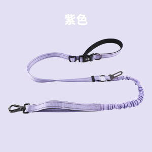 สายเดี่ยวสำหรับเลี้ยงสุนัขแบบสะพายข้างที่สามารถปรับความยาวได้สำหรับสุนัขขนาดใหญ่และกลาง สีสันอ่อน เคลือบสะท้อนแสง เหมาะสำหรับการวิ่งและเล่นกับสุนัข