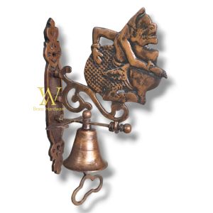 Bel Lonceng Pintu Rumah Kuningan Motif Semar Satuan 1 Pcs
