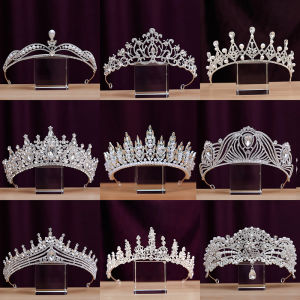 Luxurious Sparkling Diamond Wedding Crown Princess Bride Headwear Birthday Sweet Sixteen Adult Ceremony Elegant Fashionable