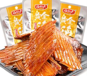 Gold fish fin Hunan specialty snacks spicy shark fin steak spicy Spicy Fish Chop12g/23g